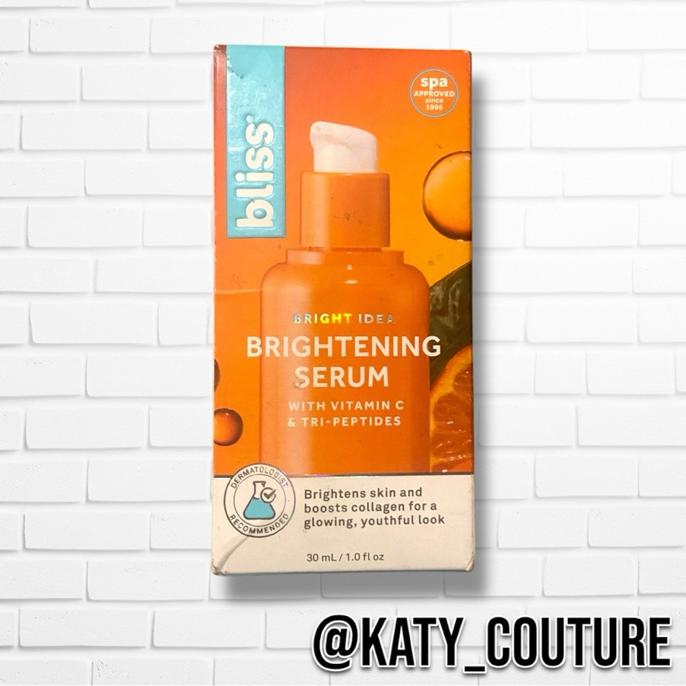 BLISS BRIGHTENING SERUM W/ VITAMIN C & TRI-PEPTIDES, NIB.